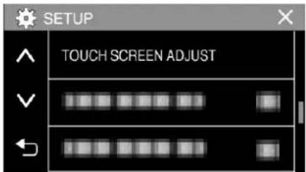 JVC Everio GZ-RX515 - Adjusting the Touch Panel - 3