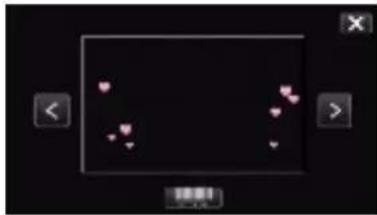 JVC Everio GZ-RX515 - Select a desired effect and tap "SET". - 1