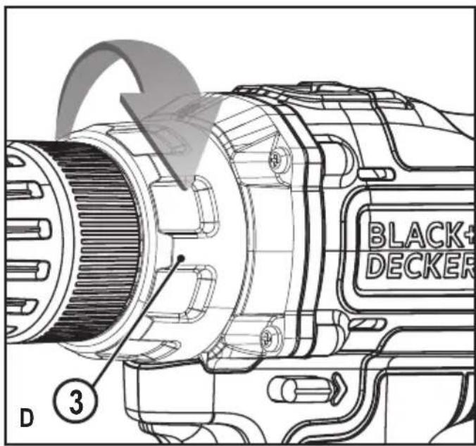 BLACK+ DECKER D ③