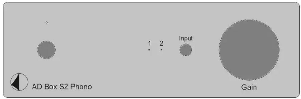 AD Box S2 Phono 1 2 Input Gain