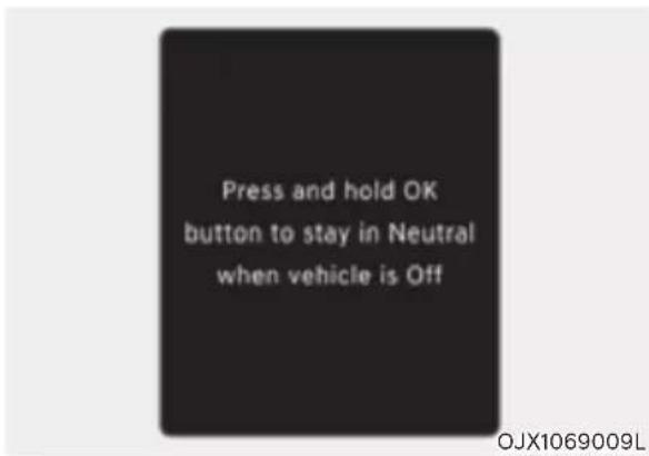 Genesis G80 (2021) - To stay in N (Neutral) when vehicle is OFF - 1