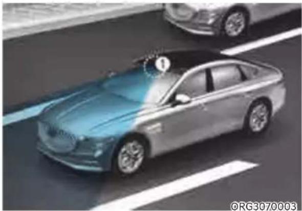 Genesis G80 (2021) - Detecting sensor (Front view camera) - 1