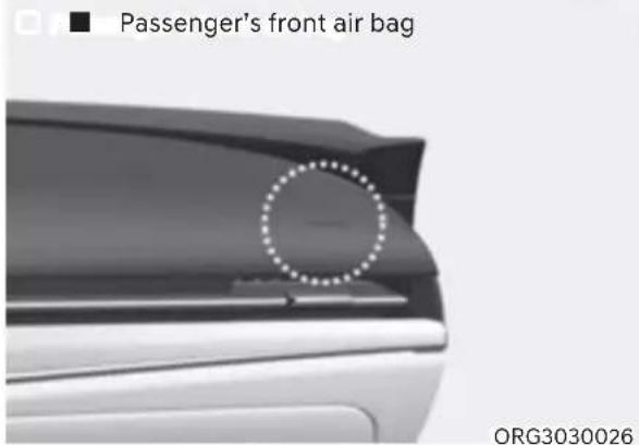 Genesis G80 (2021) - Driver's and passenger's front air bags - 3