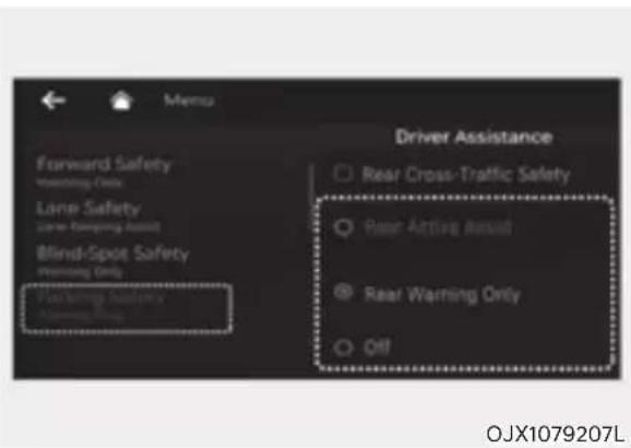 Genesis G80 (2021) - Setting functions for the system - 1