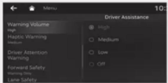 Genesis G80 (2021) - Warning Timing - 1