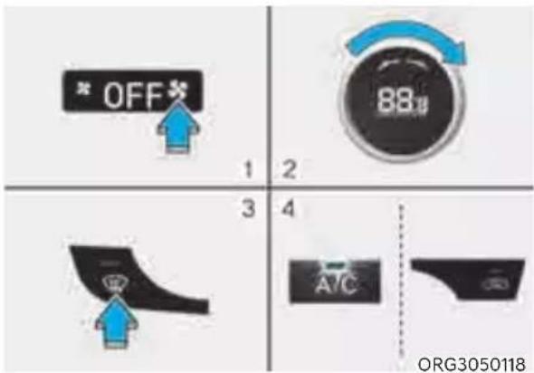 Genesis G80 (2021) - To Defrost Inside Windshield - 1