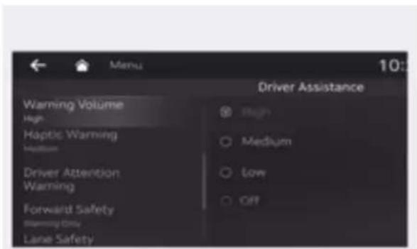 Genesis G80 (2021) - Warning Timing - 1