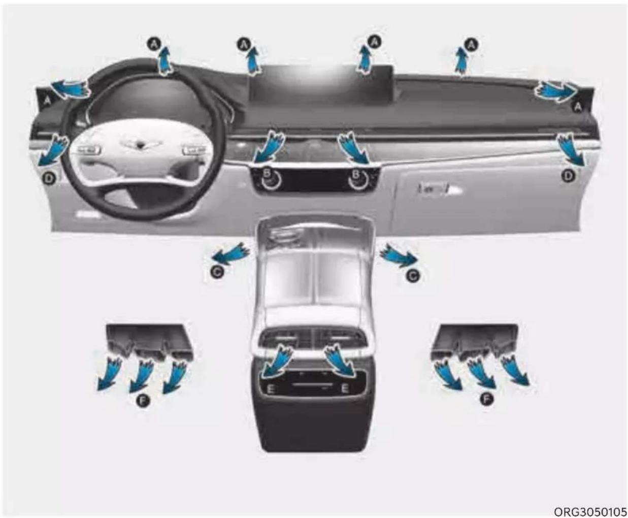 Genesis G80 (2021) - Rear seat mode selection - 1