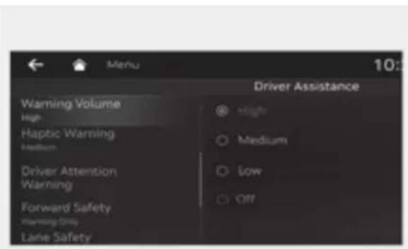 Genesis G80 (2021) - Warning Timing - 1