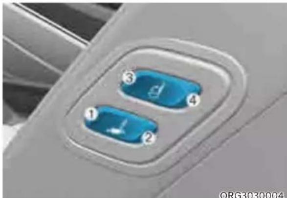 Genesis G80 (2021) - Additional switches for adjusting the front passenger seat - 1