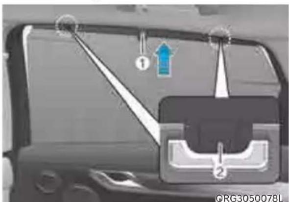 Genesis G80 (2021) - Rear Side Window Sunshades (if equipped) - 1