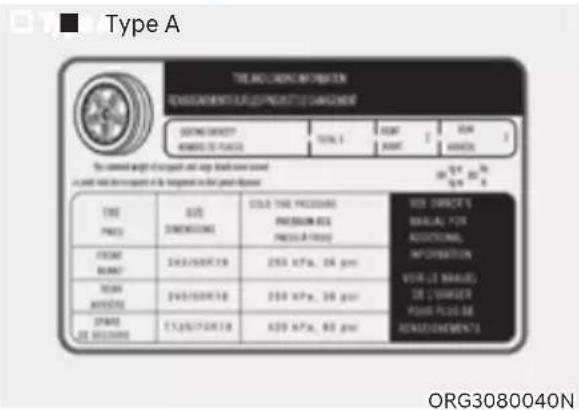 Genesis G80 (2021) - The Loading Information Label - 1