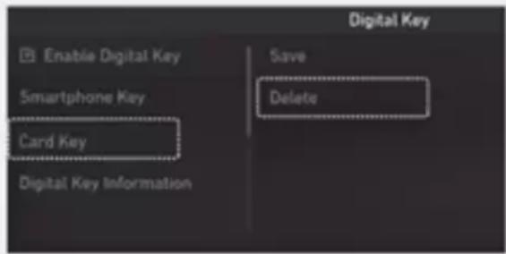 Genesis G80 (2021) - How to delete Digital Key (Card key) - 1