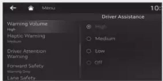 Genesis G80 (2021) - Warning Timing - 1