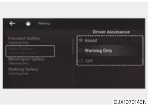 Genesis G80 (2021) - Setting functions for the system - 1