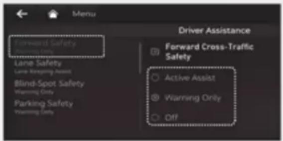 Genesis G80 (2021) - Setting functions for the system - 1