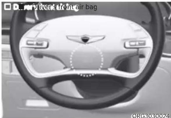 Genesis G80 (2021) - Driver's and passenger's front air bags - 1