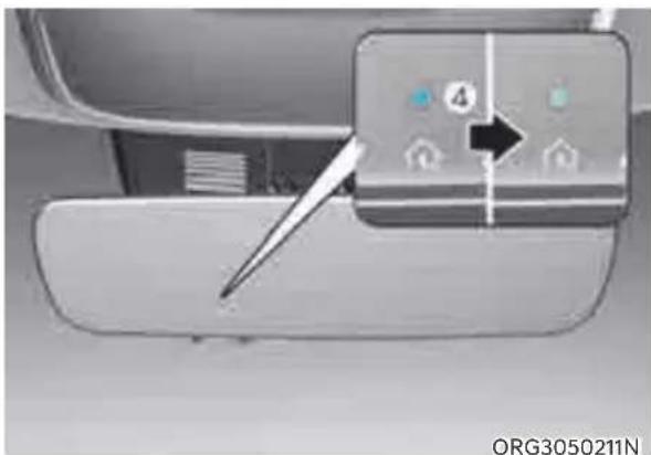 Genesis G80 (2021) - Operating HomeLink® - 1