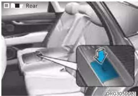 Genesis G80 (2021) - Rear Window Sunshade (if equipped) - 2