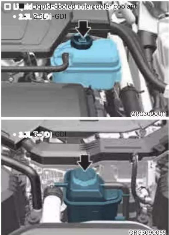 Genesis G80 (2021) - Checking the Coolant Level - 2