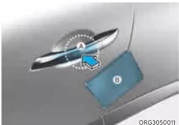 Genesis G80 (2021) - How to use the Digital key (Card key) - 1