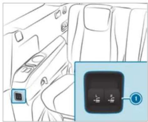 Mercedes-Benz GLS (2021) - Folding back the centre seat backrest separately (seven-seaters) - 3
