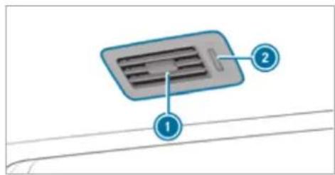 Mercedes-Benz GLS (2021) - Adjusting the front air vents - 4