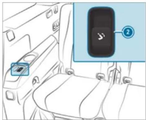 Mercedes-Benz GLS (2021) - Folding the rear seat into the front position - 2