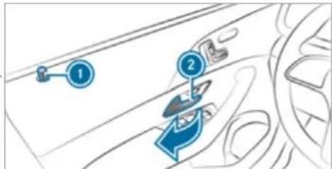 Mercedes-Benz GLS (2021) - Notes on the additional door lock - 2