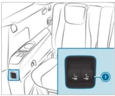 Mercedes-Benz GLS (2021) - Folding back the centre seat backrest separately (seven-seaters) - 1