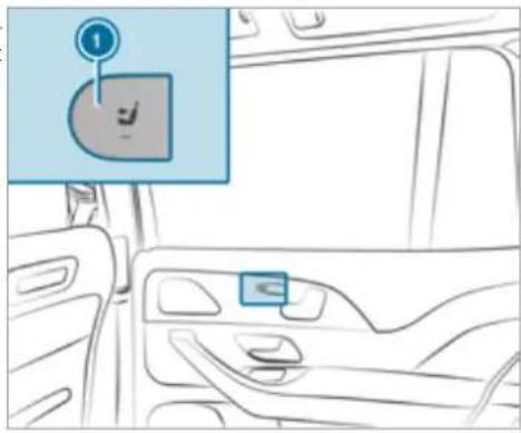Mercedes-Benz GLS (2021) - Operating the rear seat via the memory function in the rear passenger compartment - 1