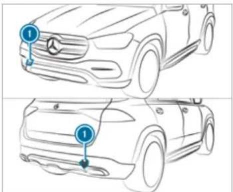 Mercedes-Benz GLS (2021) - A WARNING Risk of an accident when transporting vehicles with Adaptive Damping System PLUS - 3