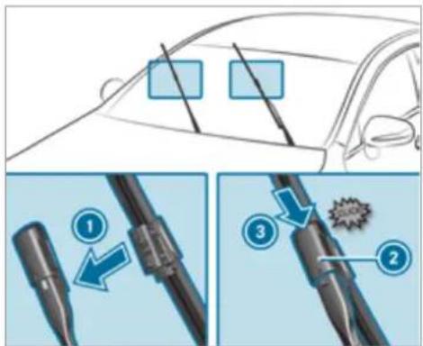 Mercedes-Benz GLS (2021) - Fitting the wiper blades - 1
