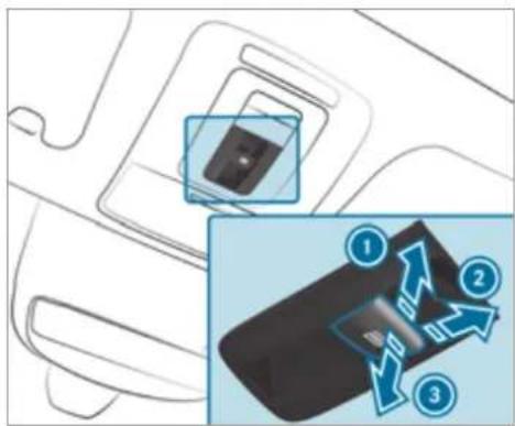 Mercedes-Benz GLS (2021) - Opening and closing the sliding sunroof - 6