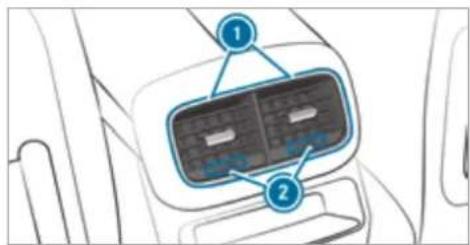 Mercedes-Benz GLS (2021) - Adjusting the front air vents - 2