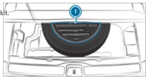 Mercedes-Benz GLS (2021) - Overview of the tyre-change tool kit - 1