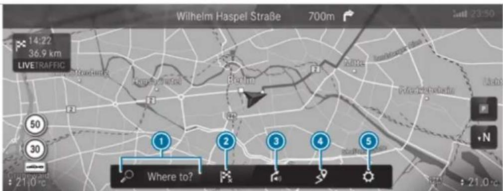 Mercedes-Benz GLS (2021) - Navigation overview - 1