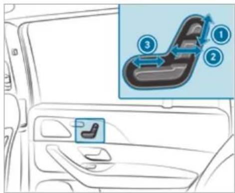 Mercedes-Benz GLS (2021) - Adjusting the rear seats electrically - 2