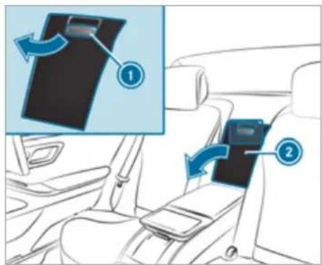 Mercedes-Benz GLS (2021) - Using the refrigerator box - 1