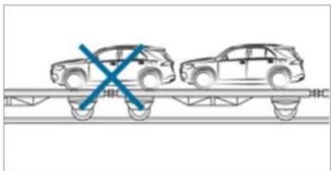 Mercedes-Benz GLS (2021) - A WARNING Risk of an accident when transporting vehicles with Adaptive Damping System PLUS - 1