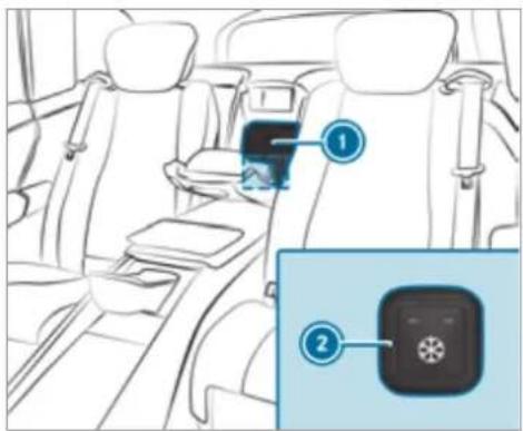 Mercedes-Benz GLS (2021) - Using the refrigerator box - 2