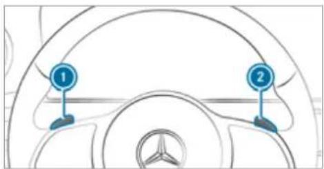 Mercedes-Benz GLS (2021) - Manual gearshifting - 2