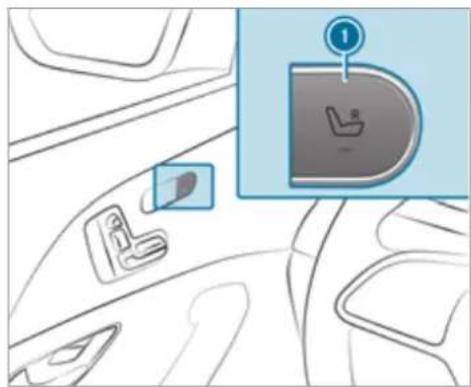 Mercedes-Benz GLS (2021) - Adjusting the front passenger seat electrically from the driver's seat - 2