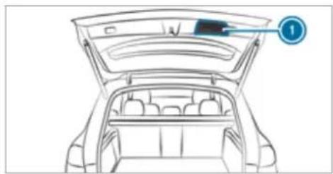 Mercedes-Benz GLS (2021) - Coat hook on the tailgate - 1