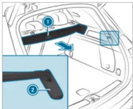 Mercedes-Benz GLS (2021) - EASY-PACK load compartment cover and partitioning net cassette - 1