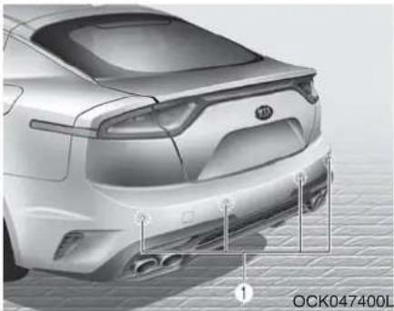 KIA Stinger (2021) - REVERSE PARKING DISTANCE WARNING (IF EQUIPPED) - 1