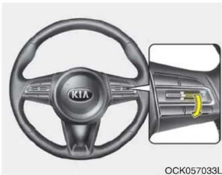 KIA Stinger (2021) - To decrease the cruising speed: - 1