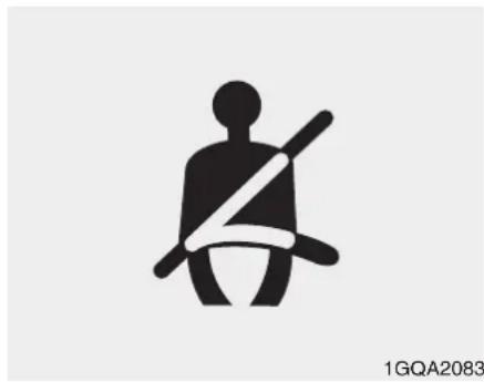 KIA Stinger (2021) - WARNING - Seat belt buckle - 1