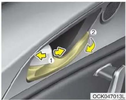 KIA Stinger (2021) - Operating door locks from inside the vehicle - 1