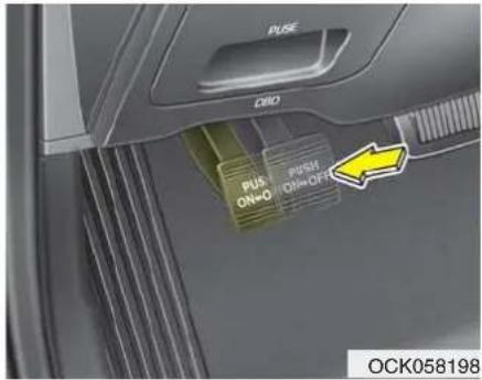 KIA Stinger (2021) - Parking brake – Foot type (if equipped) - 1